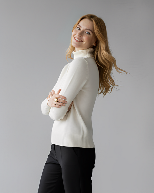 [Buy 1 get 2] Rubire Sweater – Soft Velvet & Foldable Turtleneck
