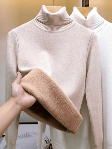 [Buy 1 get 2] Rubire Sweater – Soft Velvet & Foldable Turtleneck
