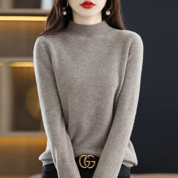 Pure Wool Half-Neck Sweater