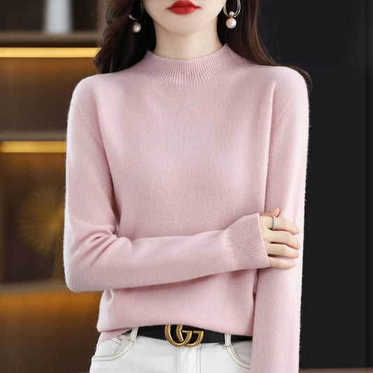 Pure Wool Half-Neck Sweater