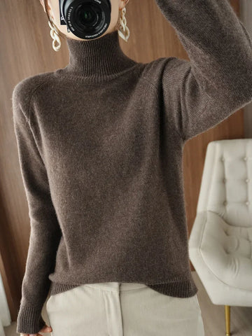 Merino Mock-Neck Sweater